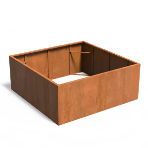 Plantenbak Carrez zonder bodem cortenstaal 200x200x80 cm