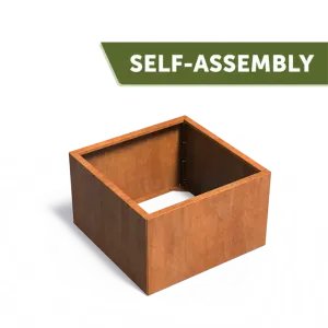 Plantenbak Carrez Connect zonder bodem cortenstaal 100x100x60 cm