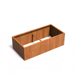 Plantenbak Carrez zonder bodem cortenstaal 200x100x60 cm