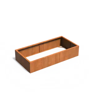 Plantenbak Carrez zonder bodem cortenstaal 200x100x40 cm