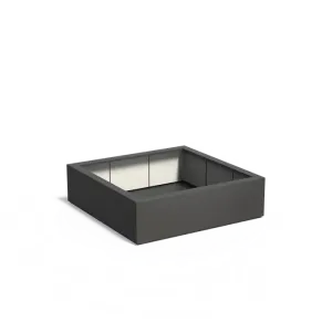 Plantenbak Carrez met bodem polyester 140x140x40 cm