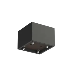 Plantenbak Carrez met wielen polyester 80x80x60 cm