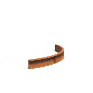 Keerwand binnenbocht Cortenstaal 2 mm 150x150x20 cm