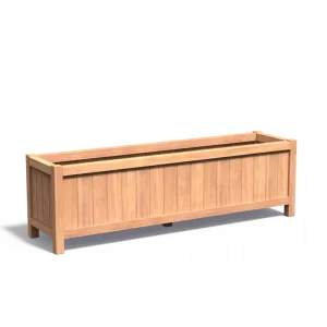 Plantenbak Valencia hardhout 200x50x60 cm