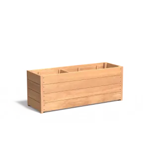 Plantenbak Carrez met bodem hardhout 150x50x57,4 cm