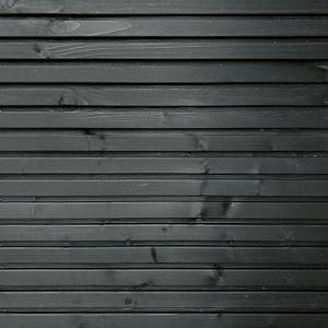 JWOODS Wand 201 tot 300 cm - Horizontaal triple rabat zwart dubbelzijdig