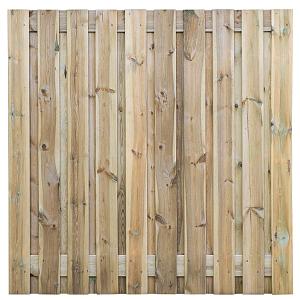 Tuinscherm Haaksbergen geschaafd geïmpregneerd grenen 21-planks, 180x180 cm