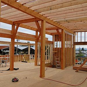 JWOODS Douglas Geschaafde paal 11x11x400 cm, naturel