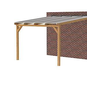 JWOODS Douglas DHZ Veranda polycarbonaat 406x350cm,aanbouw
