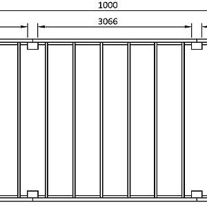 JWOODS Buitenverblijf XL Modern 1000x314 cm