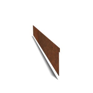 Cortenstaal kantopsluiting geplet 150x0,4x13 cm