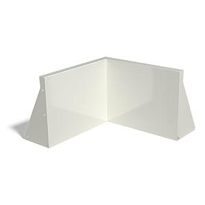 Gepoedercoat staal keerwand binnenhoek 50x50x40 cm antraciet grijs