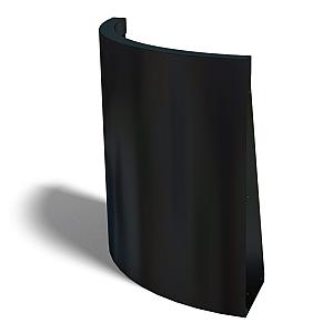 Gepoedercoat staal keerwand buitenbocht 50x50x60 cm wit