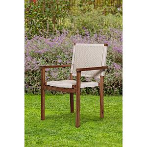 Tuinstoel Riau (set van twee stuks) onbehandeld teak 56x48x92 cm