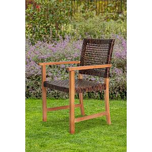 Tuinstoel Madiun (set van twee stuks) onbehandeld teak 57x48x90 cm