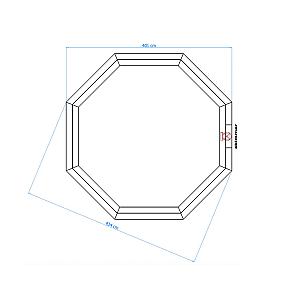 Luxe houten zwembad Cabana Beach 434x401x116 cm
