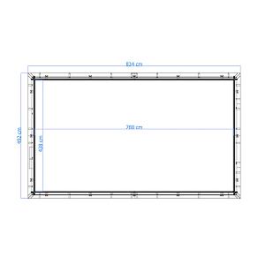 Luxe houten zwembad Playa Forti 834x492x138 cm