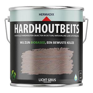 Hardhoutbeits Licht Grijs - 2500 ml