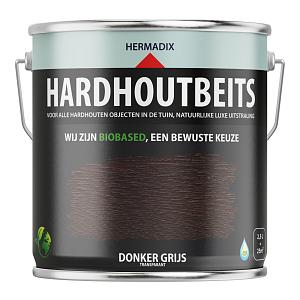 Hardhoutbeits Donker Grijs - 2500 ml