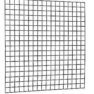 Draadmat gaaspaneel zwart 180x180 cm maas 10x10 cm