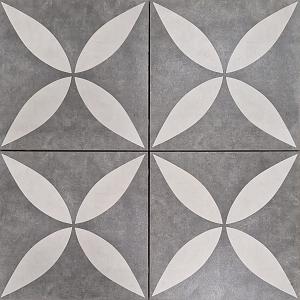 Actietegel Keramiek op Beton 60x60x4 cm Ambienti Antra Flower