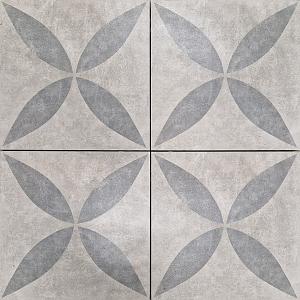 Actietegel Keramiek op Beton 60x60x4 cm Ambienti Greige Flower