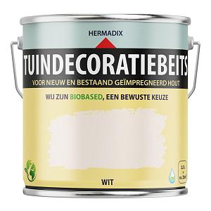 Tuindecoratiebeits Wit Dekkend 2500 ml