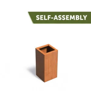 Plantenbak Carrez Connect zonder bodem cortenstaal 40x40x80 cm