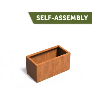 Plantenbak Carrez Connect zonder bodem cortenstaal 100x50x50 cm