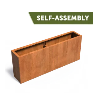 Plantenbak Carrez Connect zonder bodem cortenstaal 200x40x80 cm