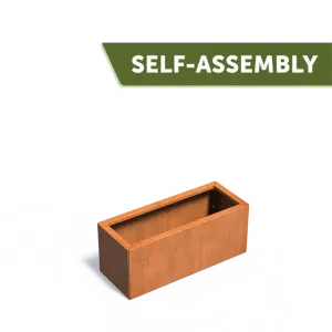 Plantenbak Carrez Connect zonder bodem cortenstaal 100x40x40 cm