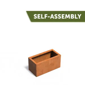 Plantenbak Carrez Connect zonder bodem cortenstaal 80x40x40 cm