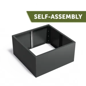 Plantenbak Carrez Connect zonder bodem gecoat staal 120x120x60 cm