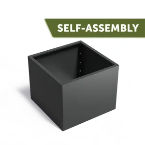 Plantenbak Carrez Connect zonder bodem gecoat staal 100x100x80 cm