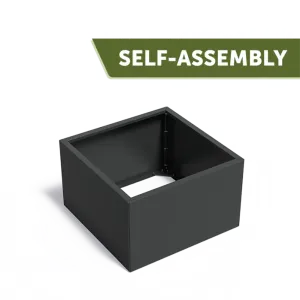 Plantenbak Carrez Connect zonder bodem gecoat staal 100x100x60 cm