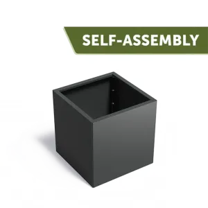 Plantenbak Carrez Connect zonder bodem gecoat staal 80x80x80 cm