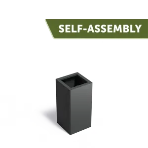 Plantenbak Carrez Connect zonder bodem gecoat staal 40x40x80 cm