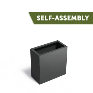 Plantenbak Carrez Connect zonder bodem gecoat staal 80x40x80 cm