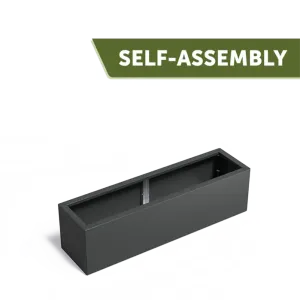 Plantenbak Carrez Connect zonder bodem gecoat staal 150x40x40 cm