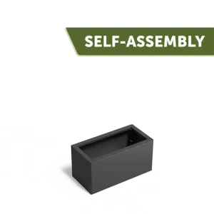 Plantenbak Carrez Connect zonder bodem gecoat staal 80x40x40 cm