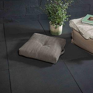 Patio Square 60x60x4 cm Black