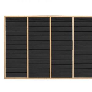 JWOODS Wand 301 tot 400 cm - Zweeds rabat zwart enkelzijdig