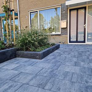 Straksteen 30x60x5 cm Grijs/Zwart