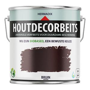 Houtdecorbeits Dekkend Bruin - 2500ml