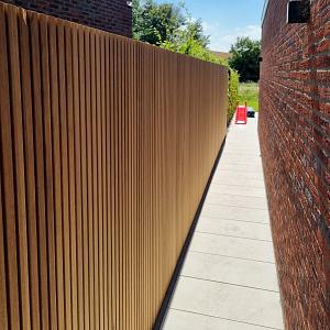 Thermisch Gemodificeerd Ayous Tripleprofiel Enkelzijdig, geschaafd 2,1x14,5x395 cm