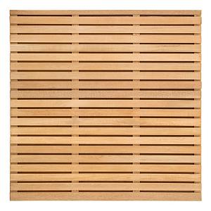 Tuinscherm Prinsenbeek geschaafd onbehandeld bangkiraihout 40-planks 180x180 cm