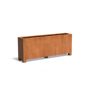 Plantenbak Carrez met poten cortenstaal 200x40x80 cm