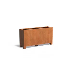 Plantenbak Carrez met poten cortenstaal 150x40x80 cm