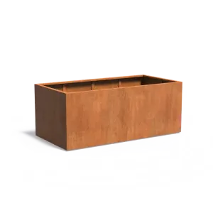 Plantenbak Carrez met bodem cortenstaal 200x100x80 cm