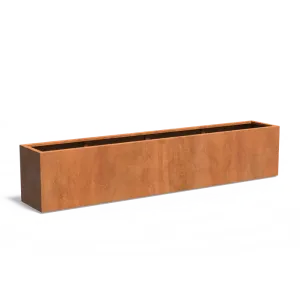 Plantenbak Carrez met bodem cortenstaal 300x50x60 cm
